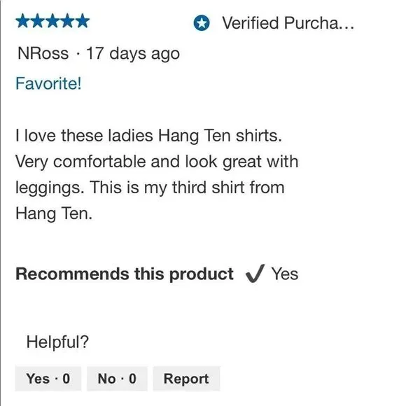 NEW! HANG TEN Ladies Rash Guard Swim Shirt - Picture 10 of 16